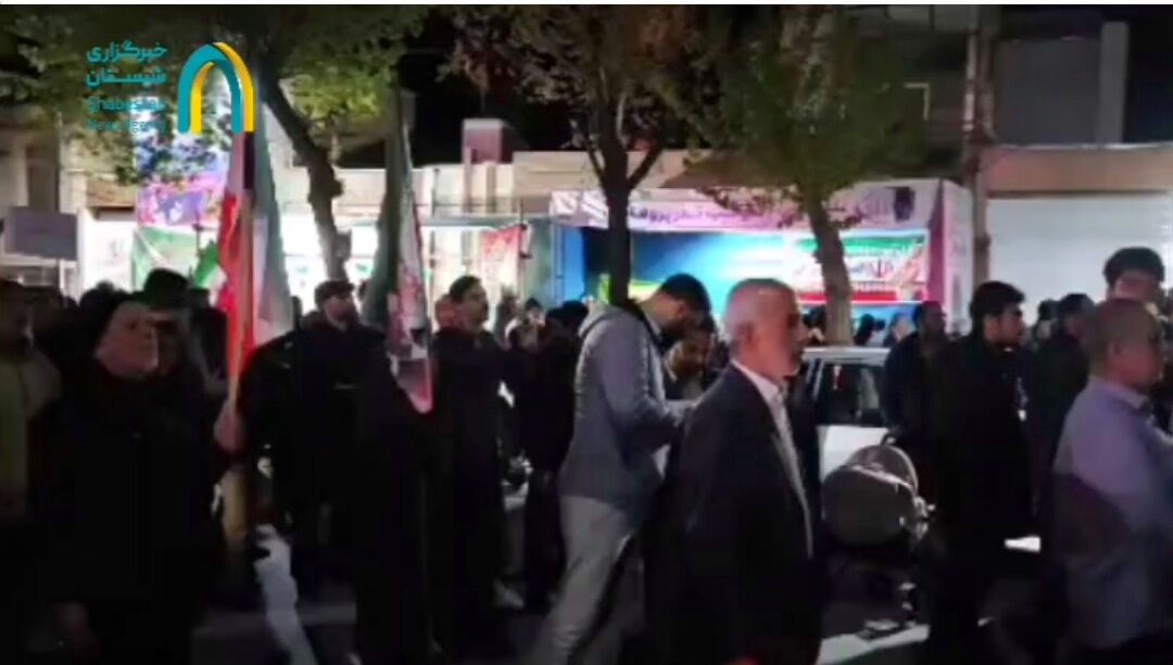 شعار مردم شهرکرد در حمایت از سبزپوشان سپاه