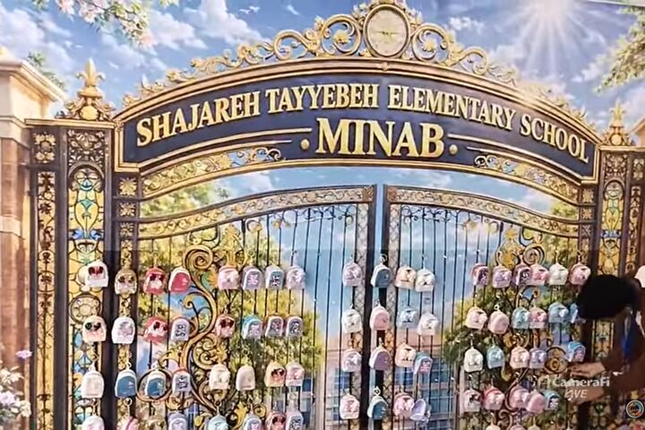 یاد شهیدان مدرسه شجره طیبه میناب در نمایشگاه آموزشی بمبئی زنده شد