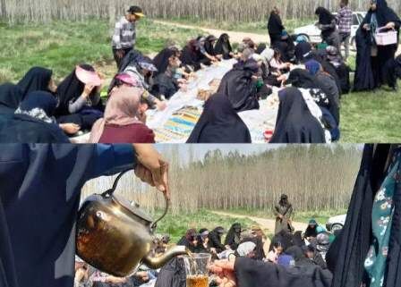 طبیعت سرسبز بهاری «مِشکان»؛ میعادگاه کانون «یاوران امام مهدی(عج)» با قرآن و مقاومت