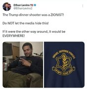 تحلیلگر آمریکایی: تیرانداز مراسم شام ترامپ، یک صهیونیست بود!