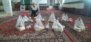 توزیع ۴۵ بسته معیشتی در محلات کم‌برخوردار کرمانشاه به مناسبت دهه کرامت