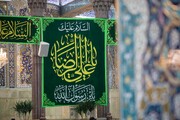 تزئین حرم امام حسین(ع) به مناسبت میلاد امام رضا(ع)