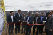 نیروگاه خورشیدی ۳ مگاواتی در شهرستان شازند به بهره برداری رسید