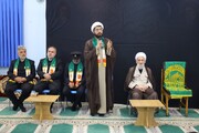 حضور خدام امام رضا(ع) در دفتر آیت‌الله محمدی لائینی