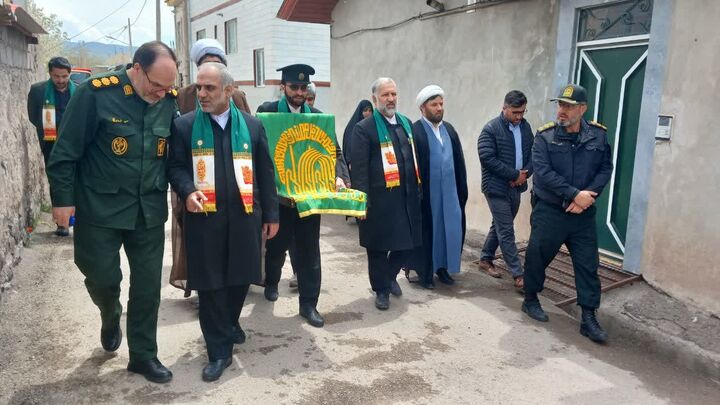 پیوند معنوی مردم شهرستان کوثر با حرم رضوی در مسجد امام حسن عسکری (ع)