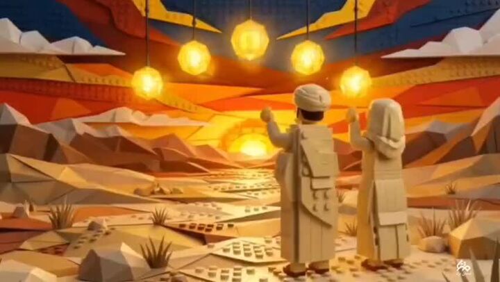 مداحی «باید برخاست» به سبک انیمیشن‌های  لگویی