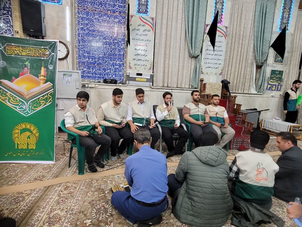 محفل کرسی تلاوت رضوی در مسجد علی ابنابیطالب(ع) کرمانشاه برگزار شد