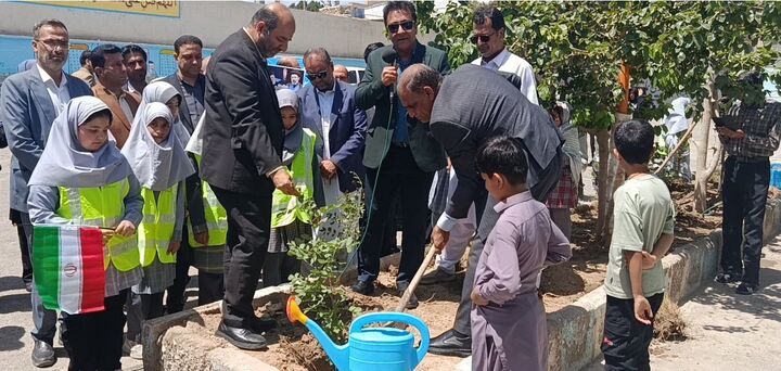 مراسم غرس نهال در زاهدان
