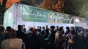 هم‌افزایی کانون‌های اردبیل در موکب «بچه‌های مسجد»؛ توزیع نذورات و اجرای سرود حماسی