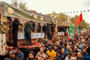 آیین تشیع شهدای گردان تخریب در زنجان