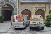 ارسال مواد غذایی برای جهادگران بازسازی منازل آسیب‌دیده