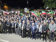 اجتماع شبانه سنندجی‌ها در حمایت از انقلاب اسلامی ایران