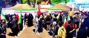 برپایی ایستگاه صلواتی مسجد نورالحسین(ع) در تجمع «نحن المنتقمون» کرمانشاه
