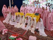 جشن تکلیف دختران دانش‌آموز نو مکلف مدارس فدک و استقلال در حسینیه مسجدالنبی(ص)