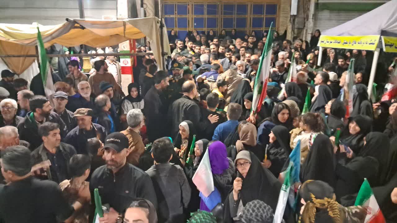 شهید گمنام و باران دل ها در بهشهر