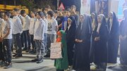 بیعت اعضای مسجدی نوشین‌شهر در میدان؛ سرود وحدت، پرچم اقتدار