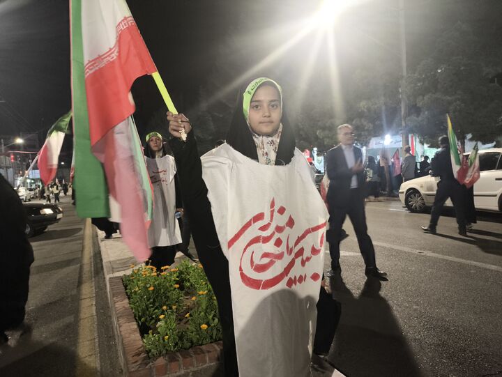 خروش بانوان کفن‌پوش بیرجندی در هفتاد و یکمین شب عشق و ایستادگی