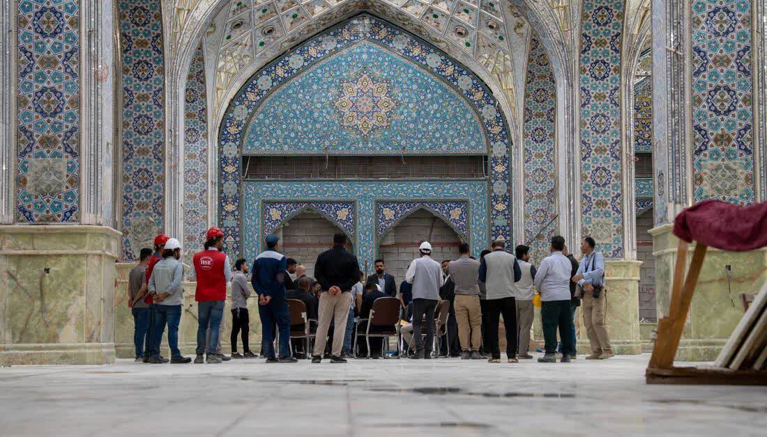 بخش زیارتی صحن حضرت زینب(س) پاییز امسال به ‌بهره‌برداری می‌رسد + تصاویر