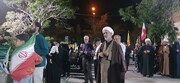 اجتماع مردمی حسینیه ایران در جوار شهید گمنام اراک