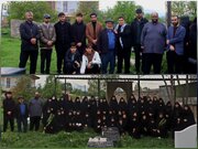 دیدار اعضای کانون فرهنگی هنری مشفقین با خانواده شهید ۱۲ روزه سرتیپ دوم علی پیری جناقرد
