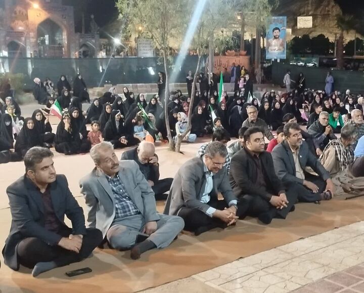 حضور سرپرست کانون های فرهنگی و هنری مساجد سیستان و بلوچستان در اجتماع مردمی