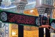 سیاه پوش شدن آستان مقدس امام حسین(ع) با نزدیک شدن به شهادت امام جواد(ع)