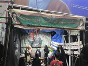 پرچم‌داری گروه جهادی شهیده «زینب کمایی» در میدان بصیرت