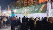 چهره‌آرایی با پرچم ایران؛ هنر نوجوانان عضو کانون در موکب «بچه‌های مسجد»