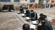 حضور جوانان مسجدی چهارمین شهید محراب در محفل انس با قرآن