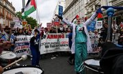لندن در محاصره امنیتی؛ راهپیمایی گسترده حامیان فلسطین همزمان با تجمع راست افراطی