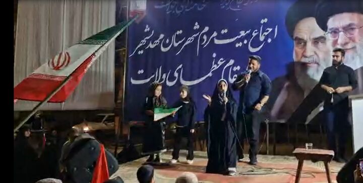 رجز خوانی نوجوان نسل ظهور در شب های اقتدار مهدیشهر