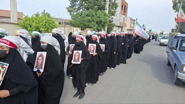 برگزاری رزمایش «بانوان جان فدای ایران» در دهستان میانکاله بهشهر