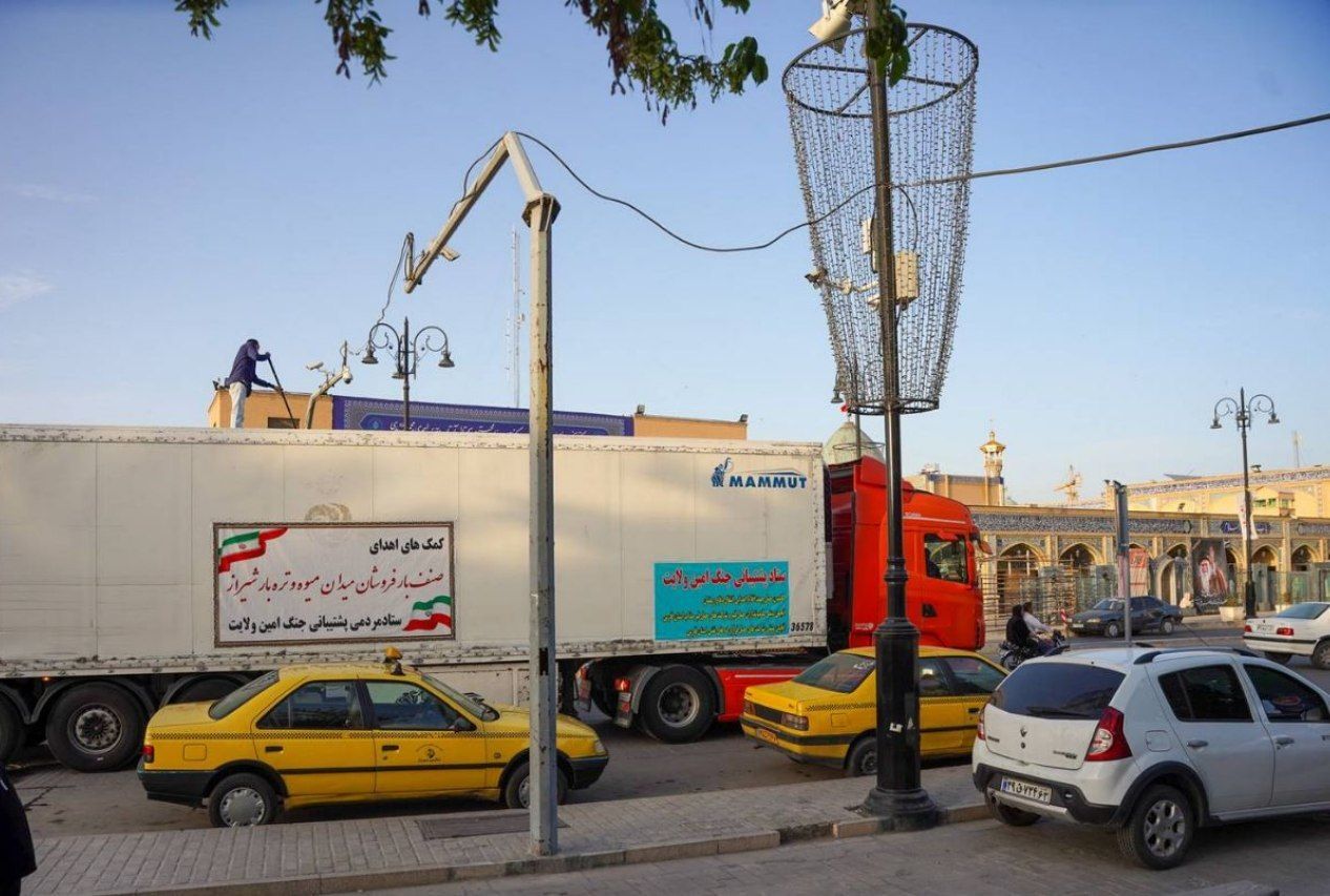 حماسه پشتیبانی ادامه دارد؛ کاروان «رمضان امین ولایت» به یاری مدافعان شتافت