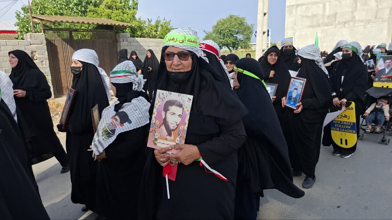برگزاری رزمایش «بانوان جان فدای ایران» در دهستان میانکاله بهشهر