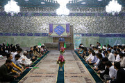 جشن ازدواج ۲۰۰ زوج طلبه در حرم حضرت فاطمه معصومه(س)