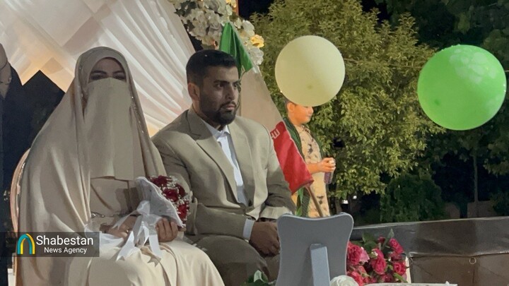 پیوند قلب زوج جانفدا در مزار شهید گمنام