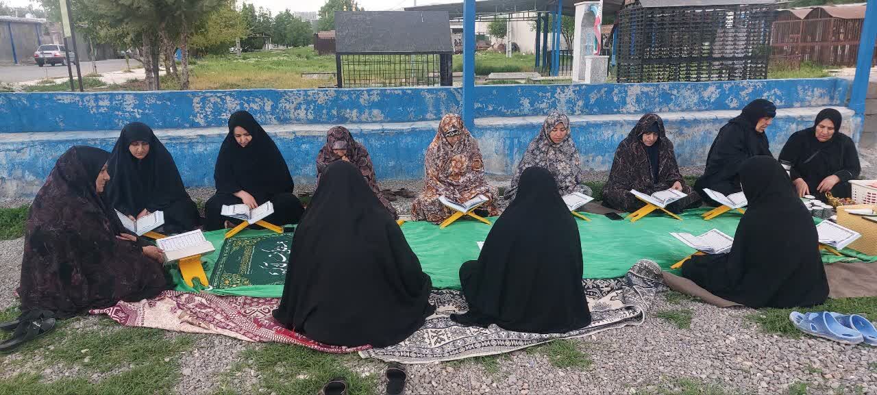 مراسم جزءخوانی قرآن کریم در مزار شهید شهید رمضان حسنوند