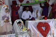 پیوند عاشقانه زیر پرچم مقاومت؛ زوج جوان دوزینی زندگی مشترک خود را آغاز کردند