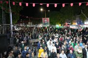 اجتماع مردم در خیابان انقلاب خرم‌آباد به یاد شهید جمهور و شهدای خدمت