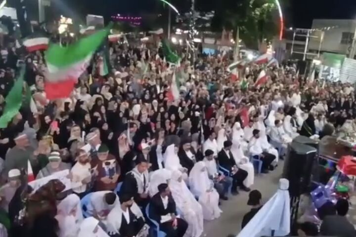 پیوند ۳۷ زوج گنبدی در تجمع شبانه میدان انقلاب