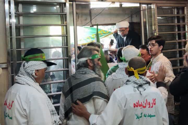 کاروان پیاده مشهد راهی کربلا شد
