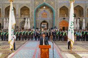 برافراشتن ۱۵۰ پرچم متبرک آستان علوی در عراق و ایران