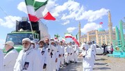 کاروان پیاده مشهد به کربلا مهمان امامزاده علوی(ع) شدند
