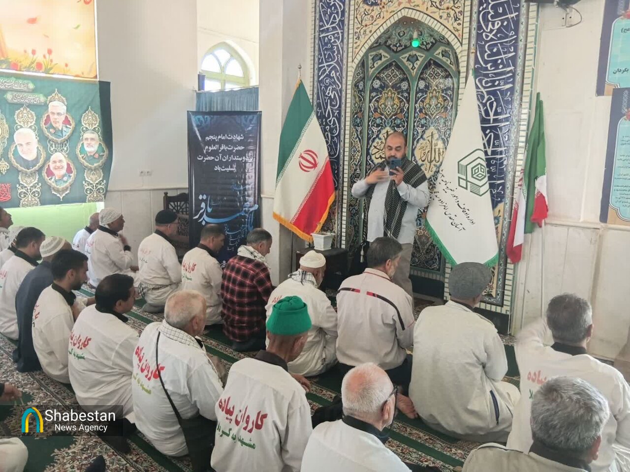 امامزاده علوی(ع) میزبان کاروان پیاده مشهد به کربلا شد