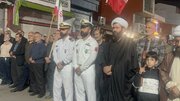 هر زخمم نشان افتخار است / از میان دریای آتش با روح ۱۰۴ شهید بازگشتیم