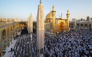 اقامه نماز عید قربان در حرم مقدس امام علی(ع)