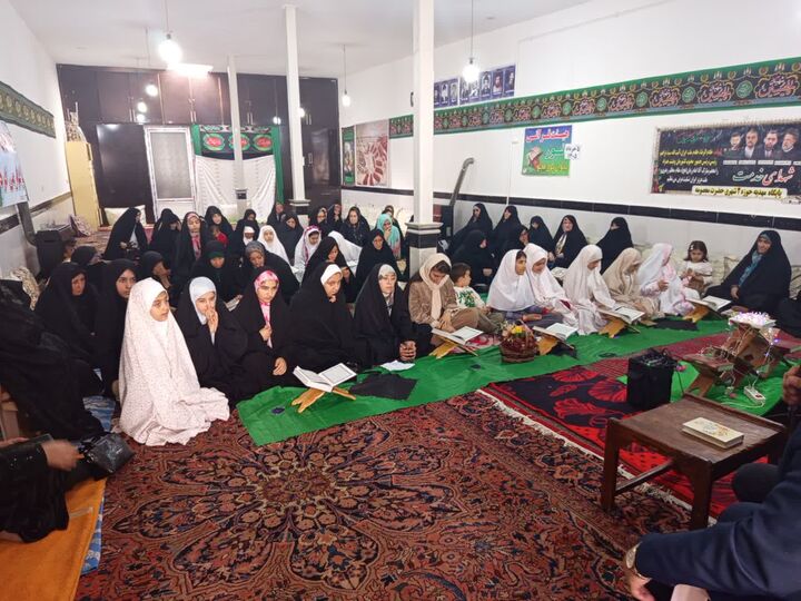 میثاق اهالی کوی قجلو با شهدا در محضر کلام وحی