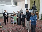 تجلیل از ۵۱ برگزیده پویش گرامیداشت شهدای مدرسه میناب در مسجد امام رضا(ع) سریش‌آباد