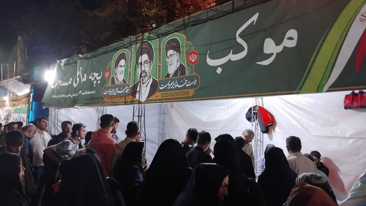 موکب «بچه‌های مسجد» کانون های مساجد در نودمین شب پای کار انقلاب اسلامی