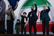 حضور وزیر فرهنگ در تجمع مردمی میدان انقلاب